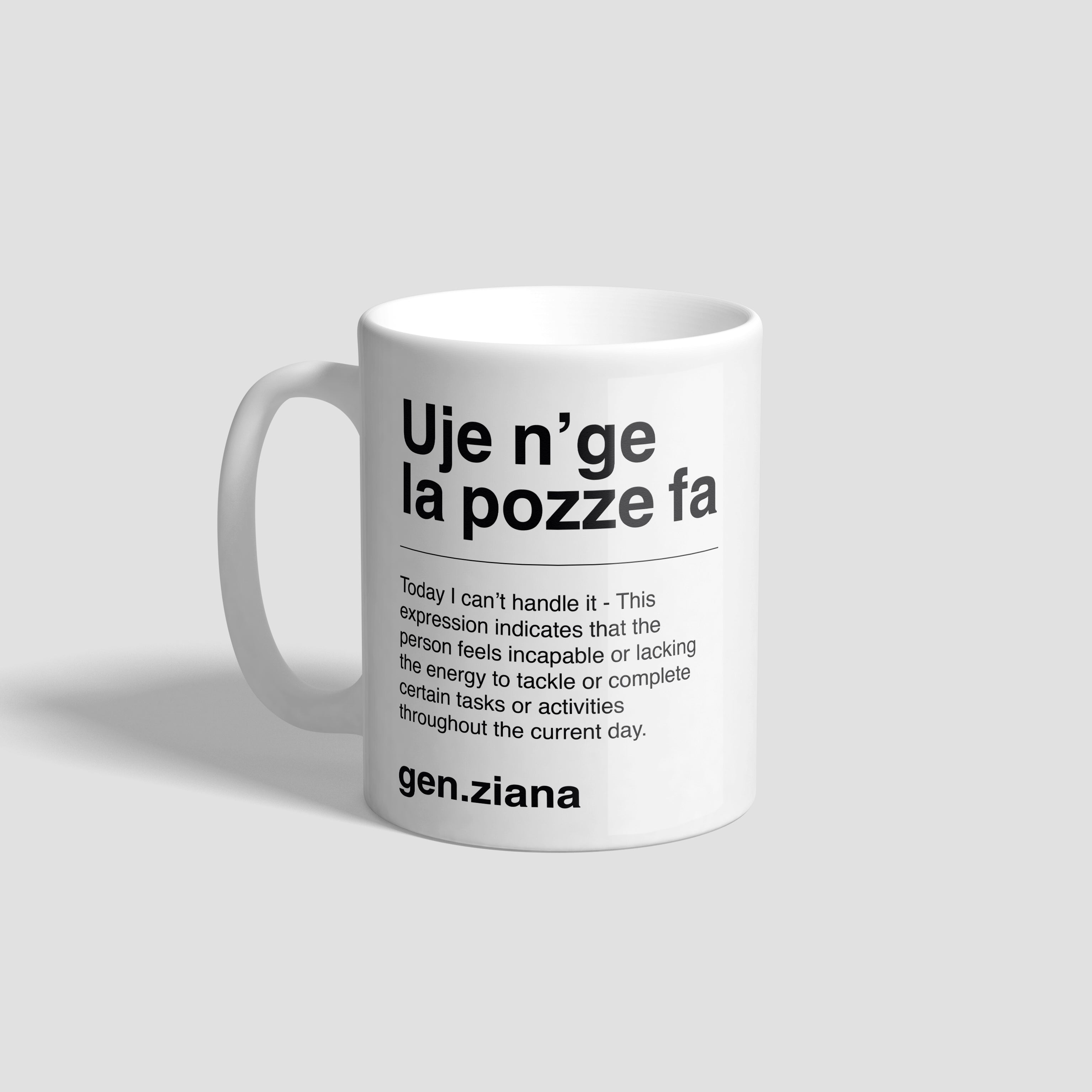 Tazza Uje n'ge la pozze fa